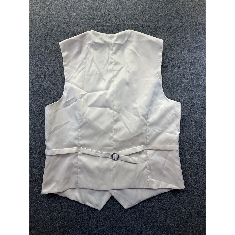 Braveman Vest‎ Mens 40R 34W Beige M300 Adjustable Back Lined Buttons Suit Formal - Picture 9 of 14